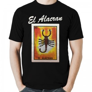 El Alacran (Scorpion) Loteria Mens T-Shirt Wholesale
